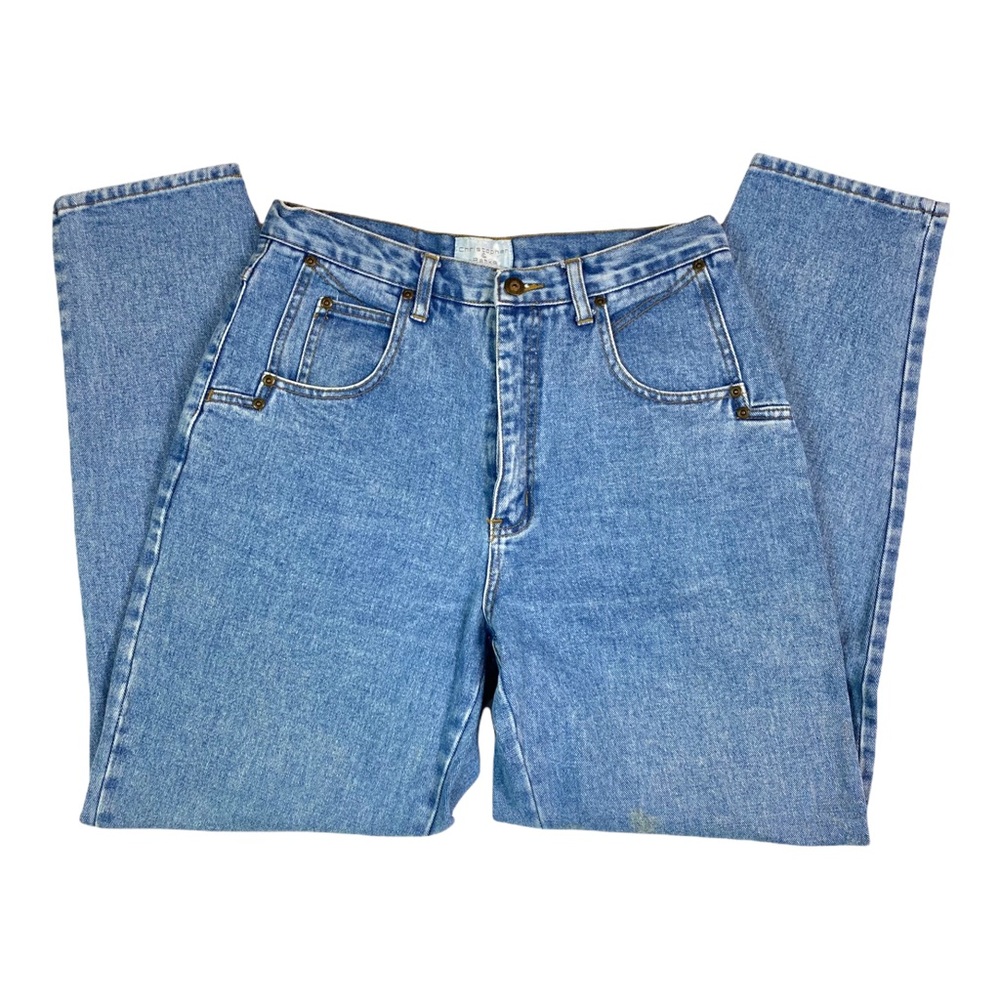High Waist Christopher & Banks Denim Vtg 90s Blue Jeans, Waist 30 / Size 8 10